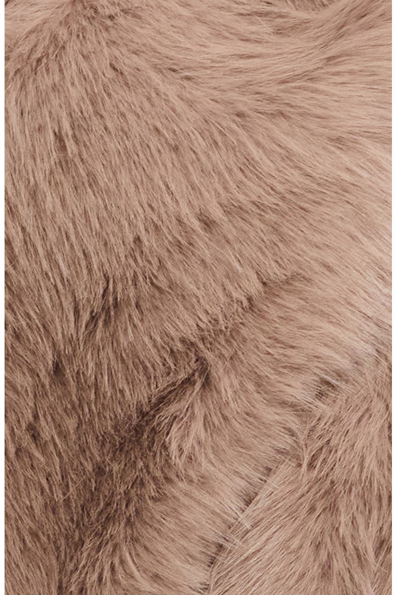 Faux Fur Scarf, Alternate, color, CAMEL
