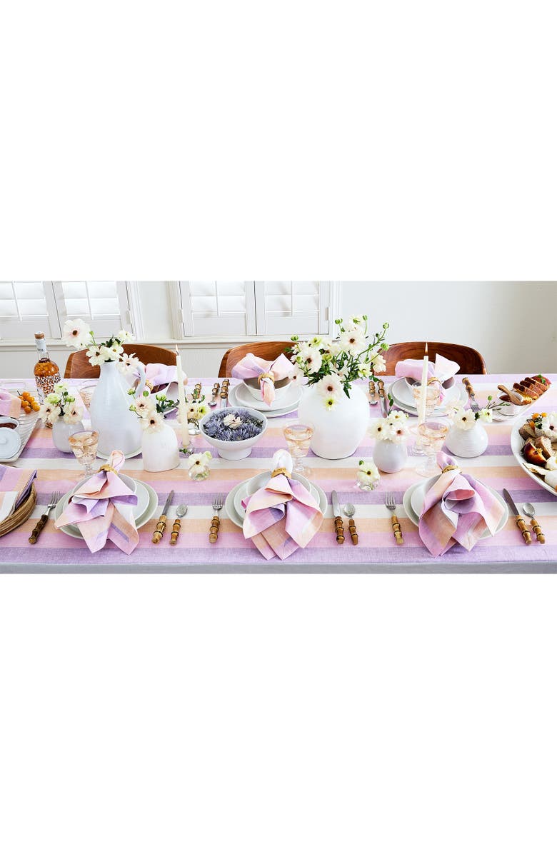 Solino Home Linen Dinner Napkins - Gelato Stripe, 20" x 20", Alternate, color, 