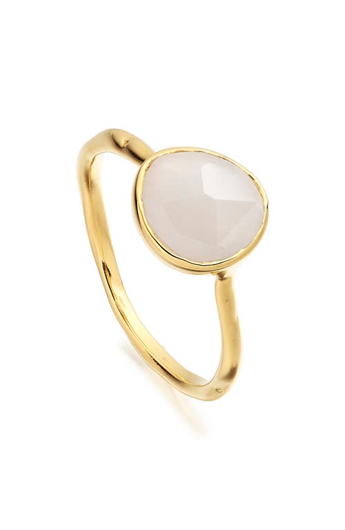 Monica Vinader Siren Semiprecious Stone Stacking Ring In Moonstone