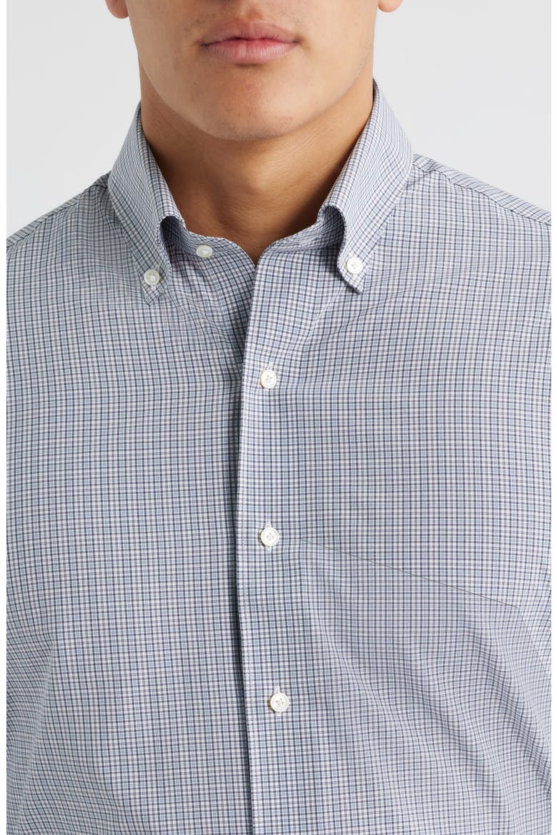 Crown Crafted Performance Poplin Button-Down Shirt, Alternate, color, NEBULA BLUE