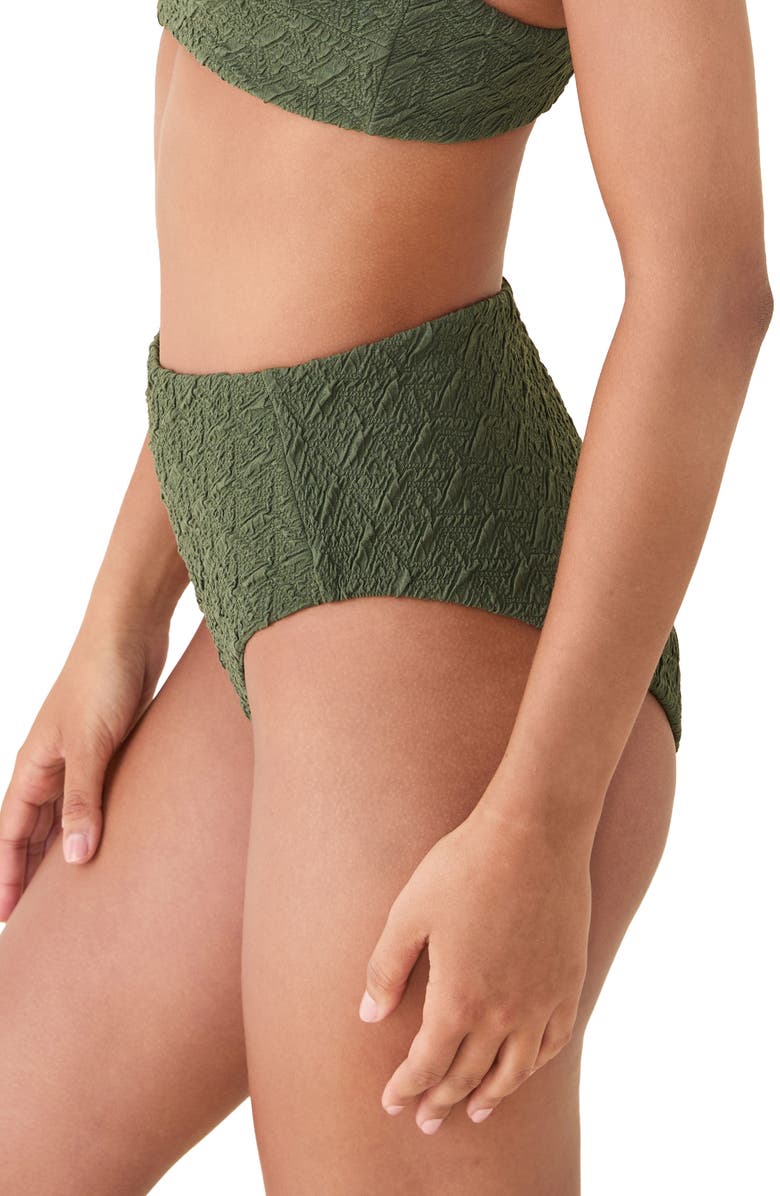 Andie The High Rise Bikini Bottoms, Alternate, color, Thyme