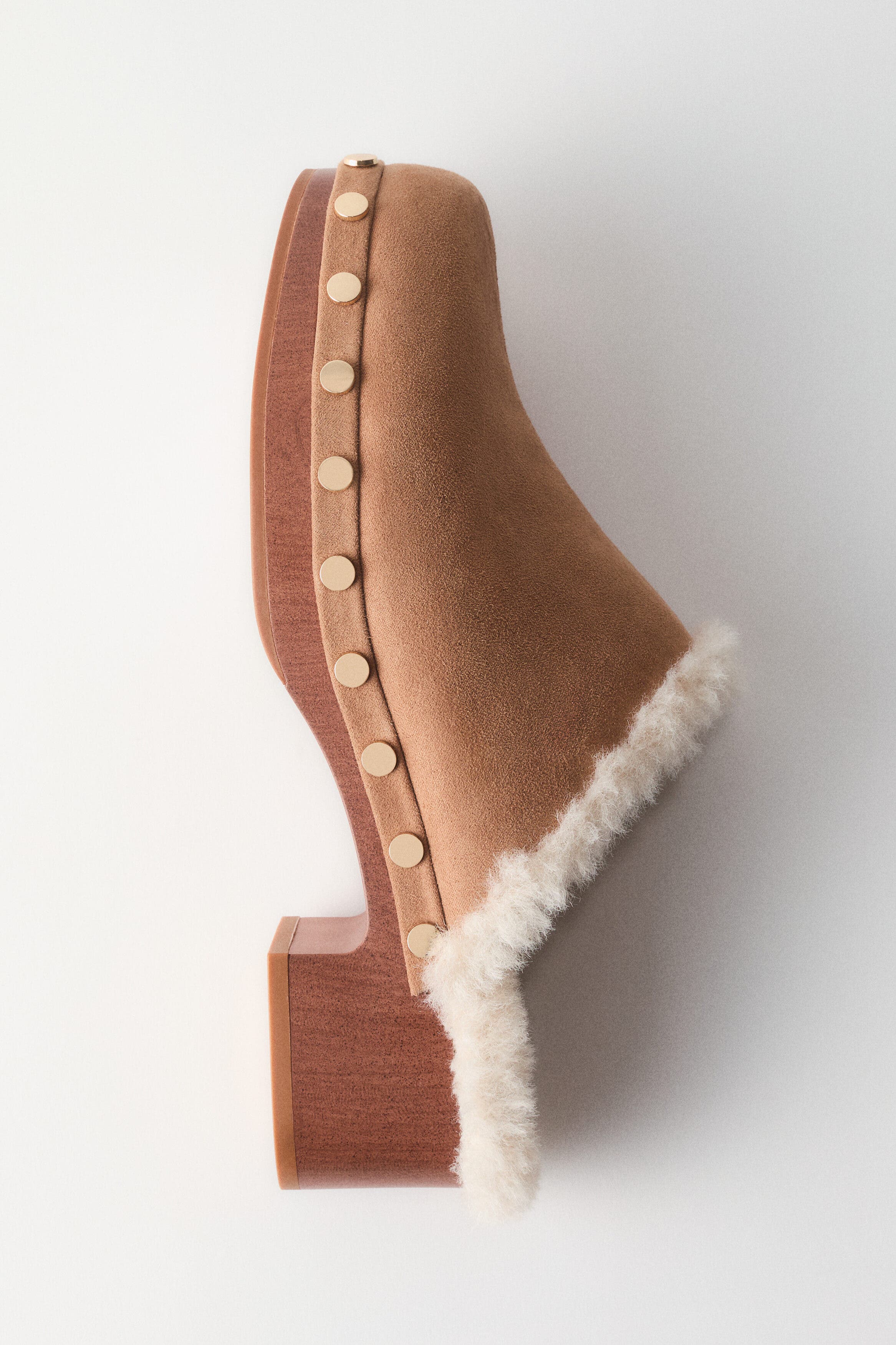 H&M Warm-lined Clogs, Alternate, color, Dark Beige