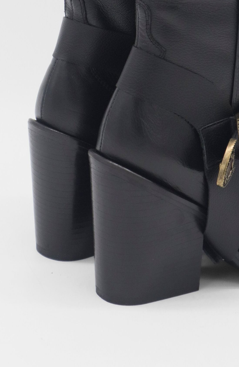 STIVALI NEW YORK Rodeo Western Leather Boots, Alternate, color, Black