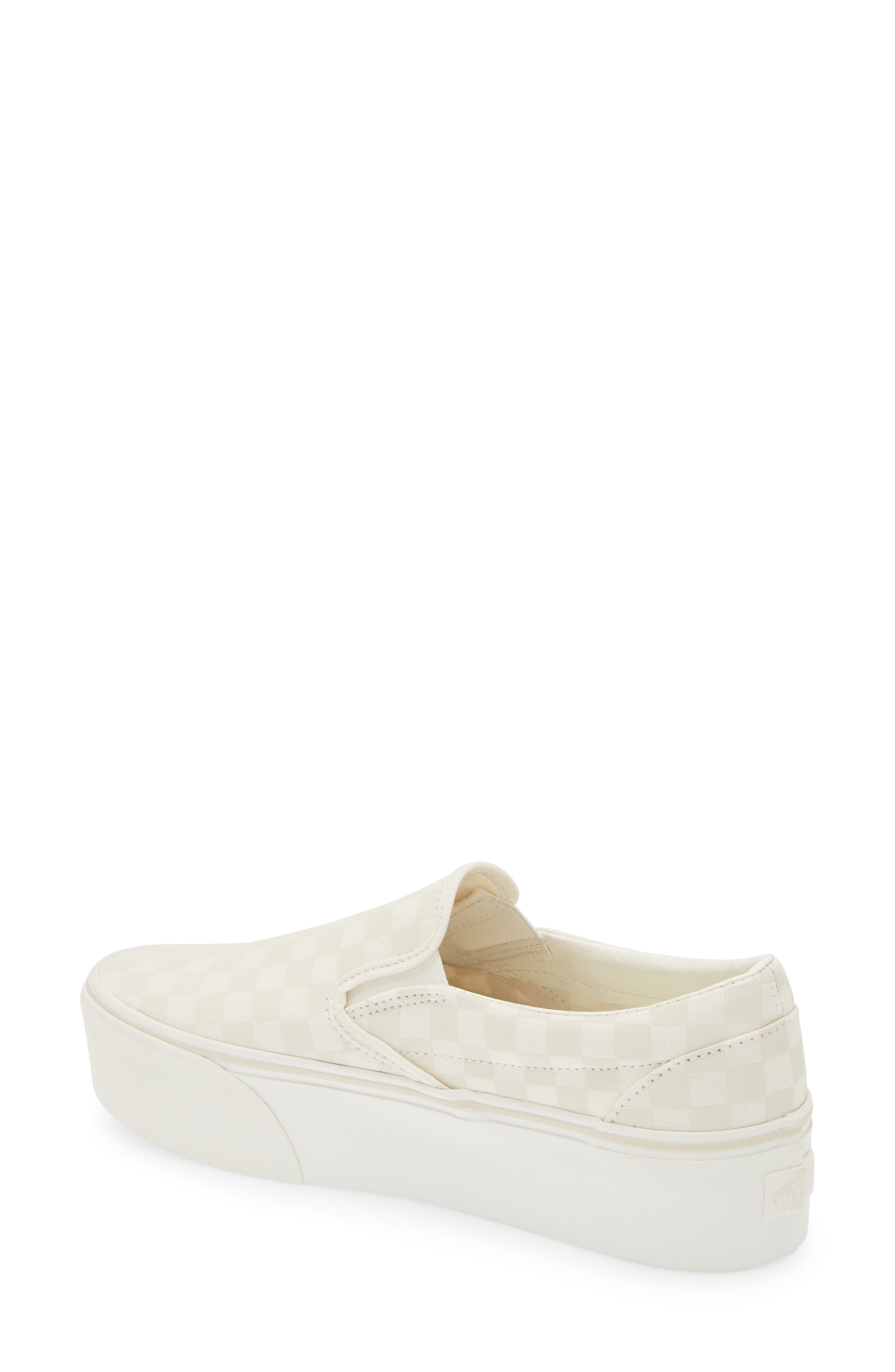 Vans Classic Slip-On Stackform Sneaker, Alternate, color, Marshmallow Turtledo