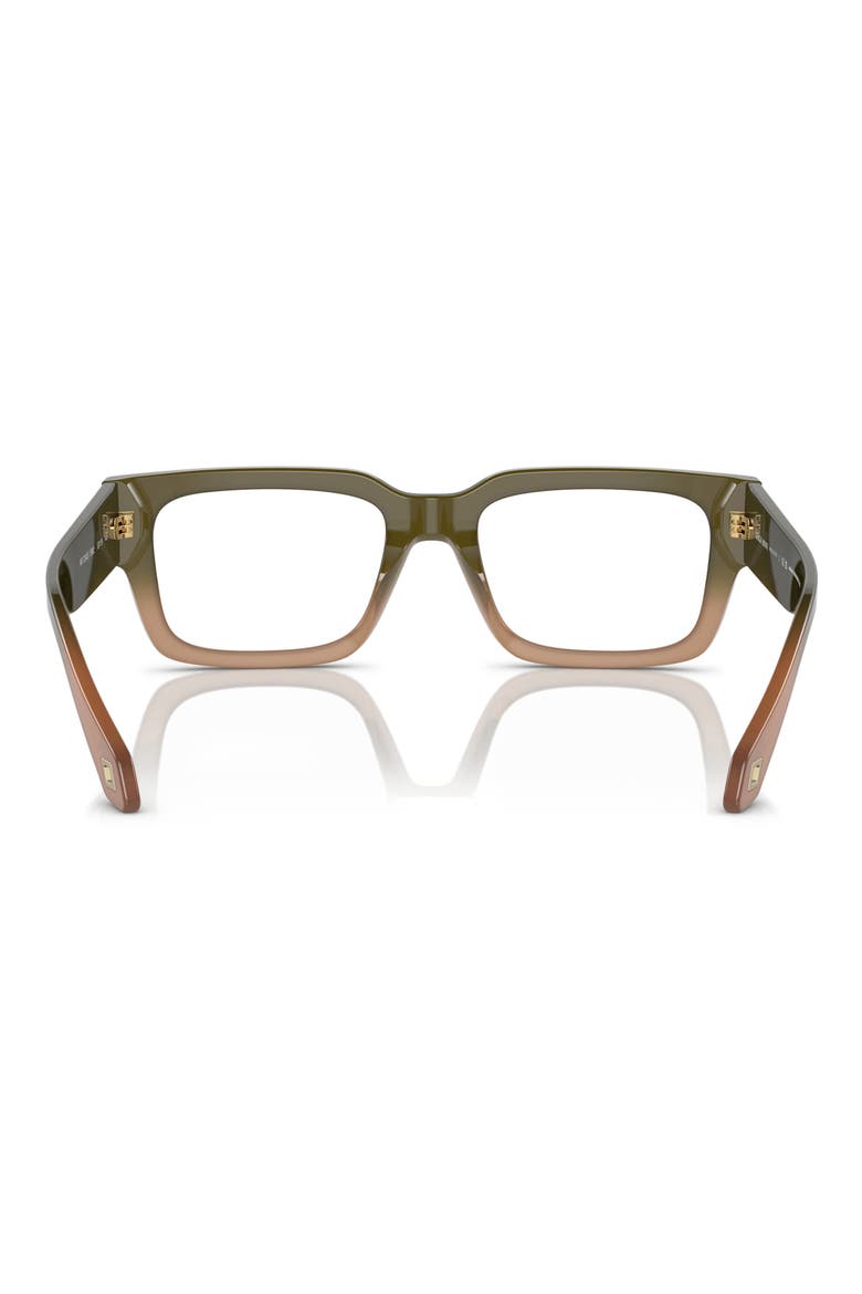 53MM RECTANGLE, Alternate, color, GRADIENT GREEN/ BROWN / DEMO