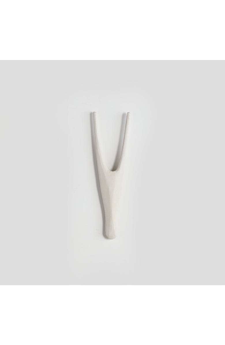 kanju Interiors African Antelope Wood Bokkie Head Wall Sculpture, Main, color, Textured White