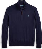 Polo Ralph Lauren Regular Fit Wool Quarter Zip Sweater