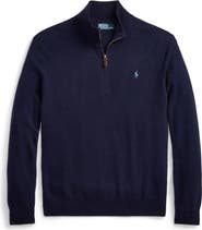 Polo Ralph Lauren Regular Fit Wool Quarter Zip Sweater