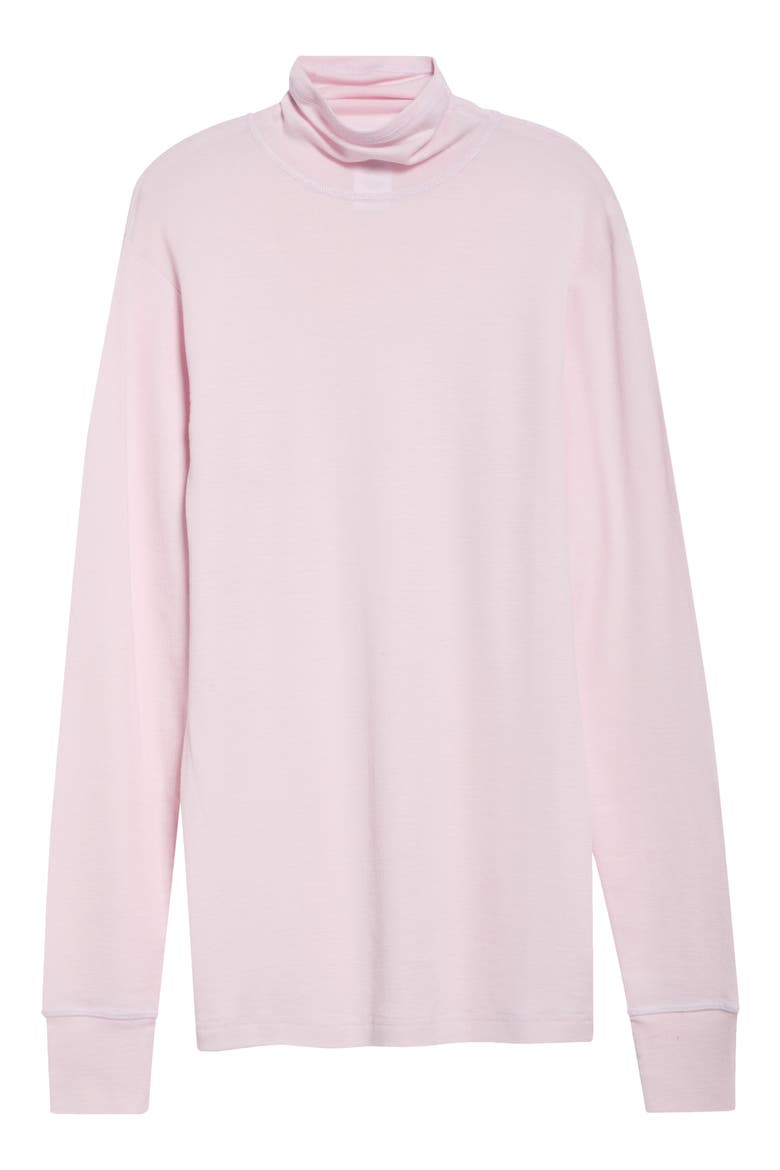 Wool & Silk Turtleneck Sweater, Alternate, color, PETAL