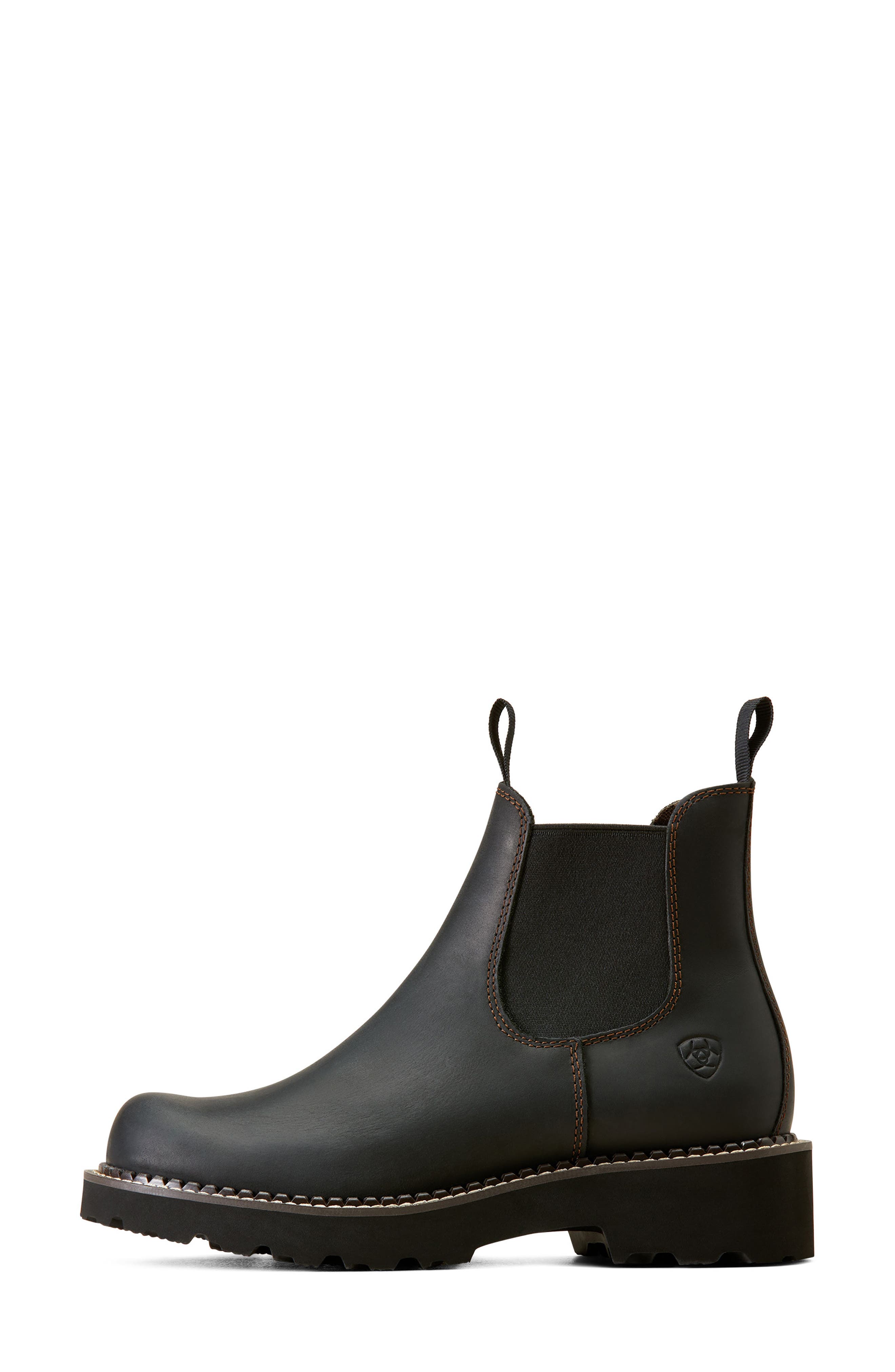 Ariat Lug Sole Chelsea Boot, Alternate, color, Black Deertan