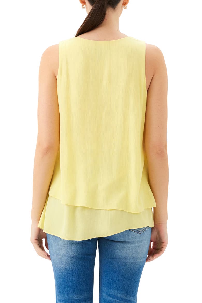 Drape Layered Asymmetric Tank, Alternate, color, YELLOW