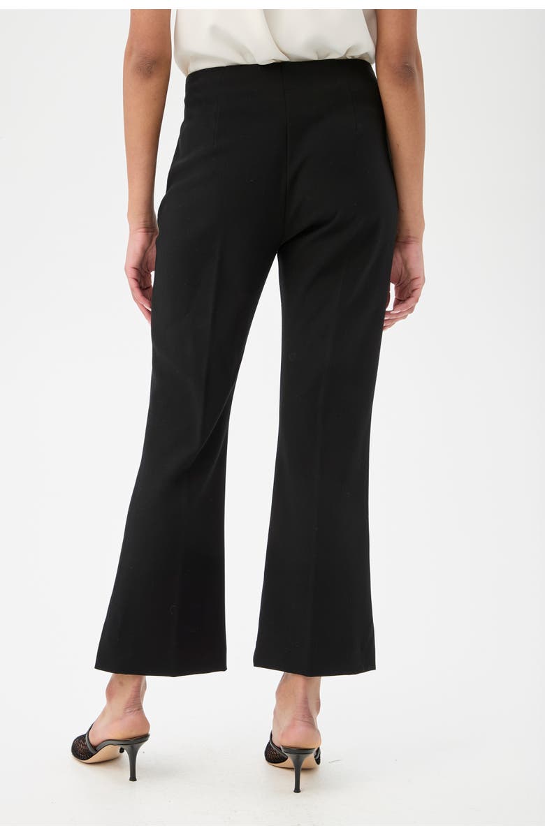 Trina Turk Luhrmann Cropped Flare Leg Pant, Alternate, color, Black
