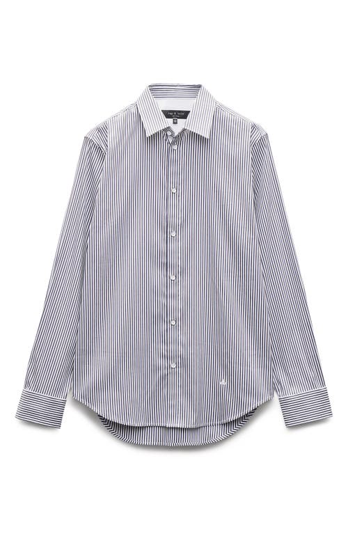 Rag & Bone Patrick Stripe Stretch Poplin Button-up Shirt