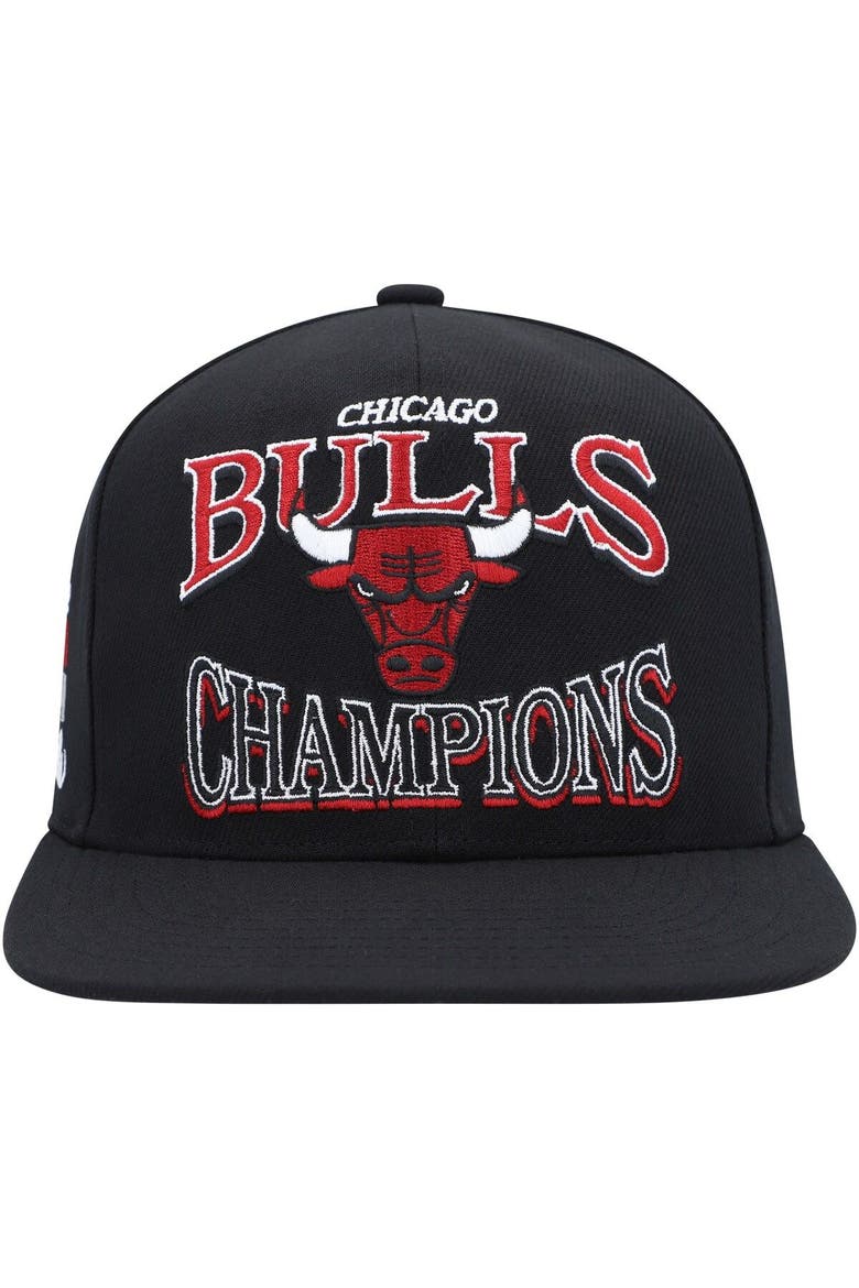 Men's Mitchell & Ness  Black Chicago Bulls Hardwood Classics SOUL Champions Era Diamond Snapback Hat, Alternate, color, Black