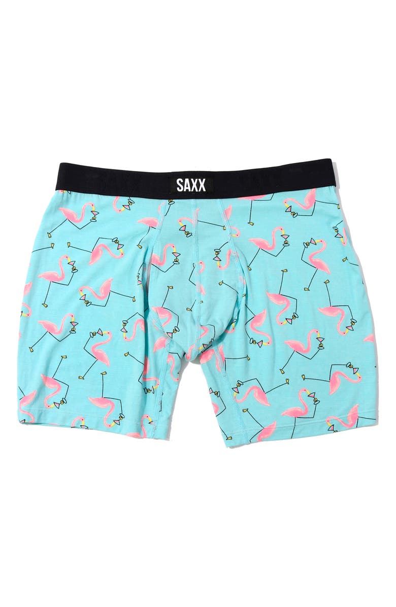 Hanky Panky x SAXX Vibe Assorted 2-Pack Boxer Brief & Thong, Alternate, color, Drinko Flamingo