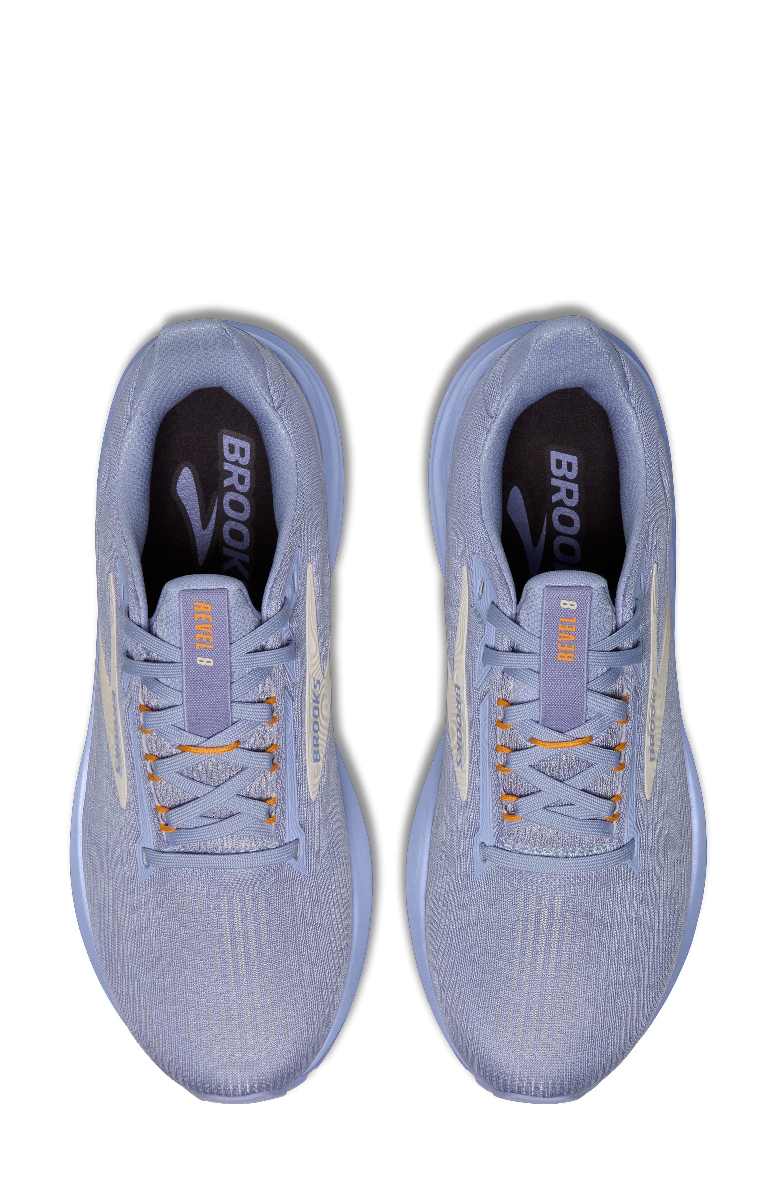 Revel 8 Running Shoe, Alternate, color, BLUE HERON/ COCONUT/ ORANGE