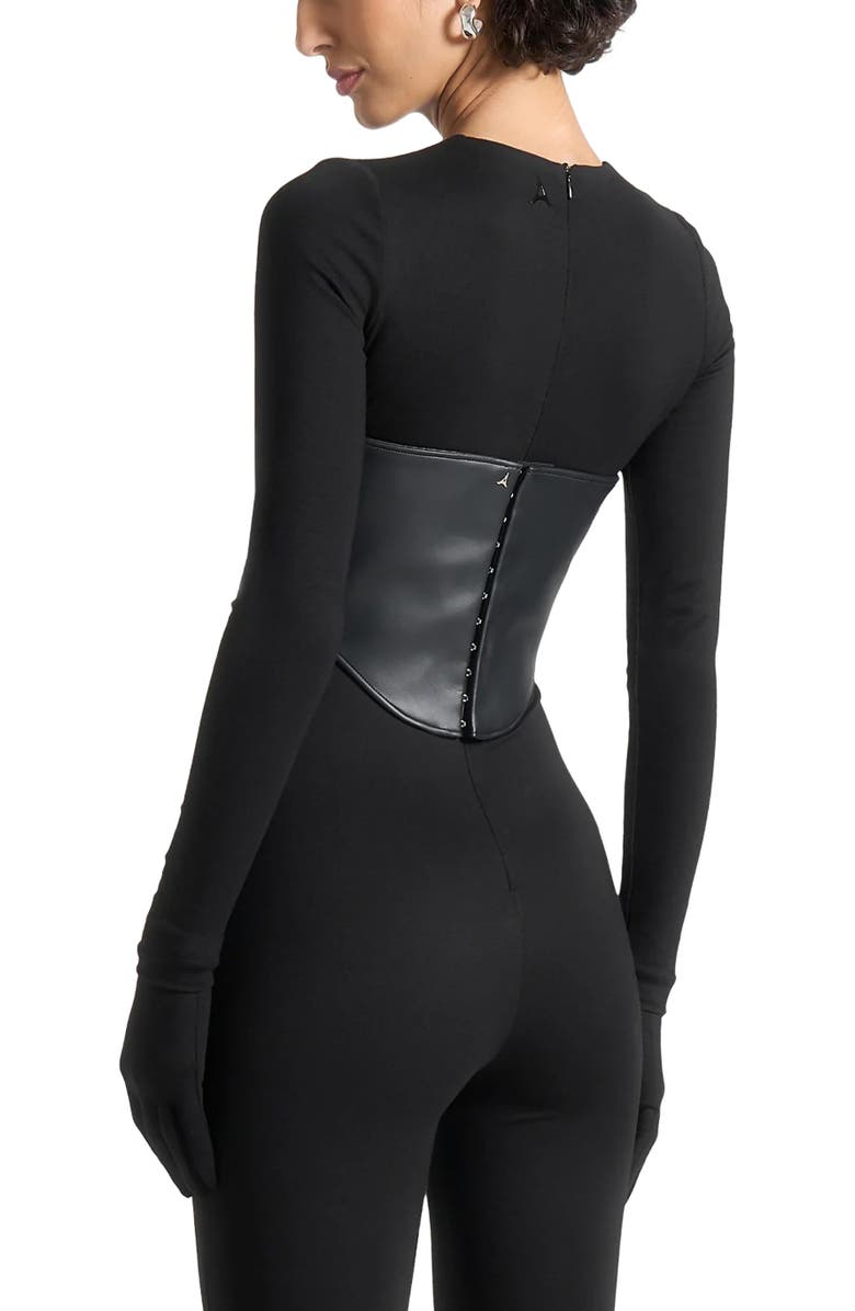 Manière De Voir Leather Corset Belt, Alternate, color, 