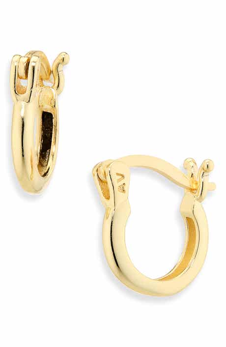 ARGENTO VIVO Mini Huggie Hoop Earrings