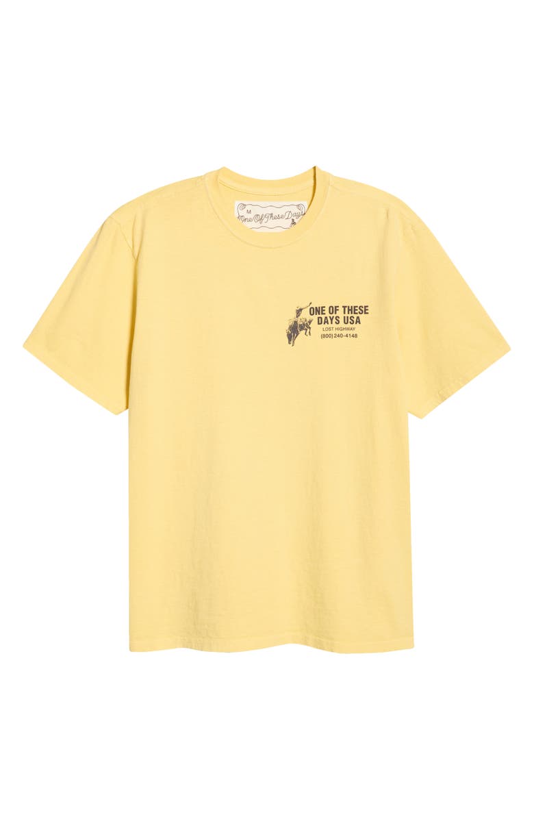 ONE OF THESE DAYS Break on Through Cotton Graphic T-Shirt, Alternate, color, Summer Yellow