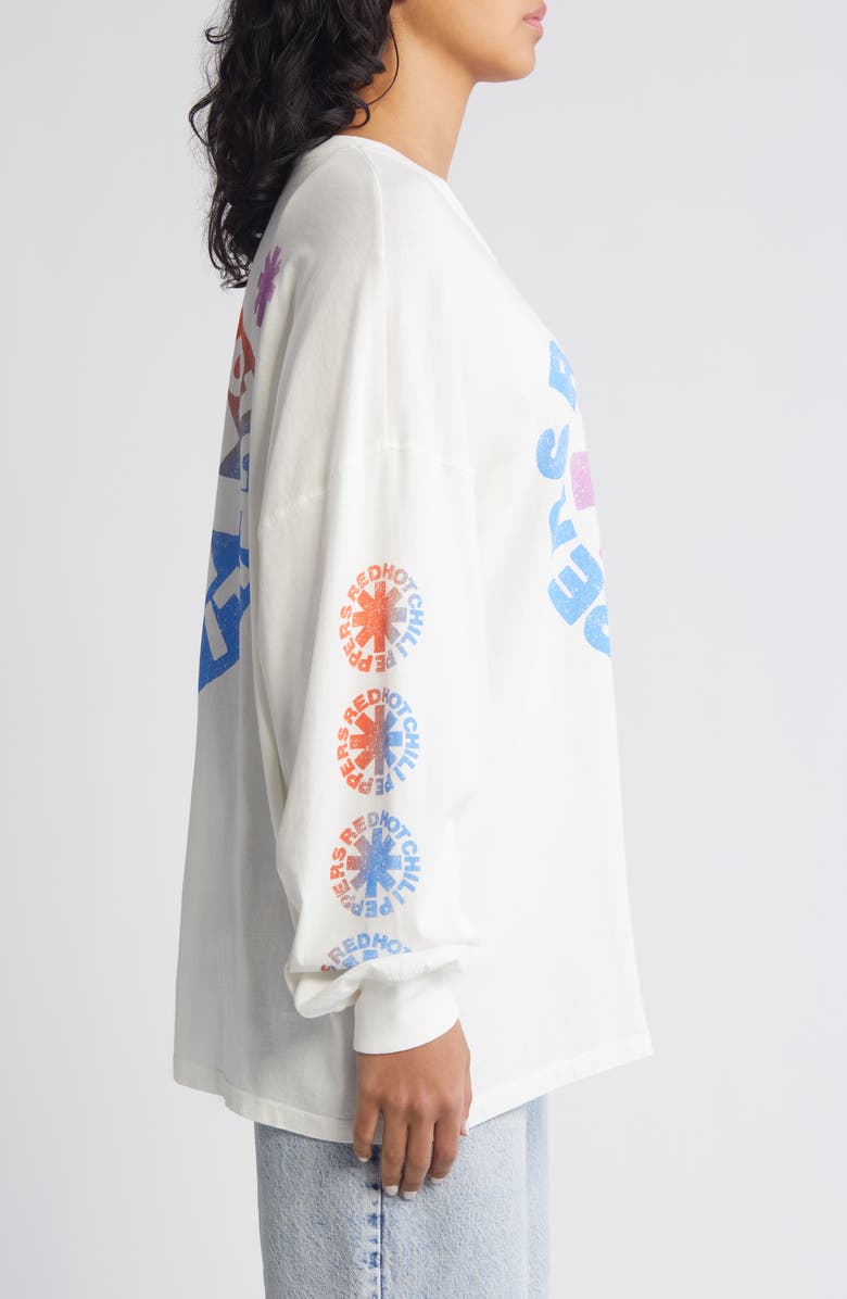 Daydreamer Red Hot Chili Peppers Asterisk Long Sleeve Cotton Graphic T-Shirt, Alternate, color, 