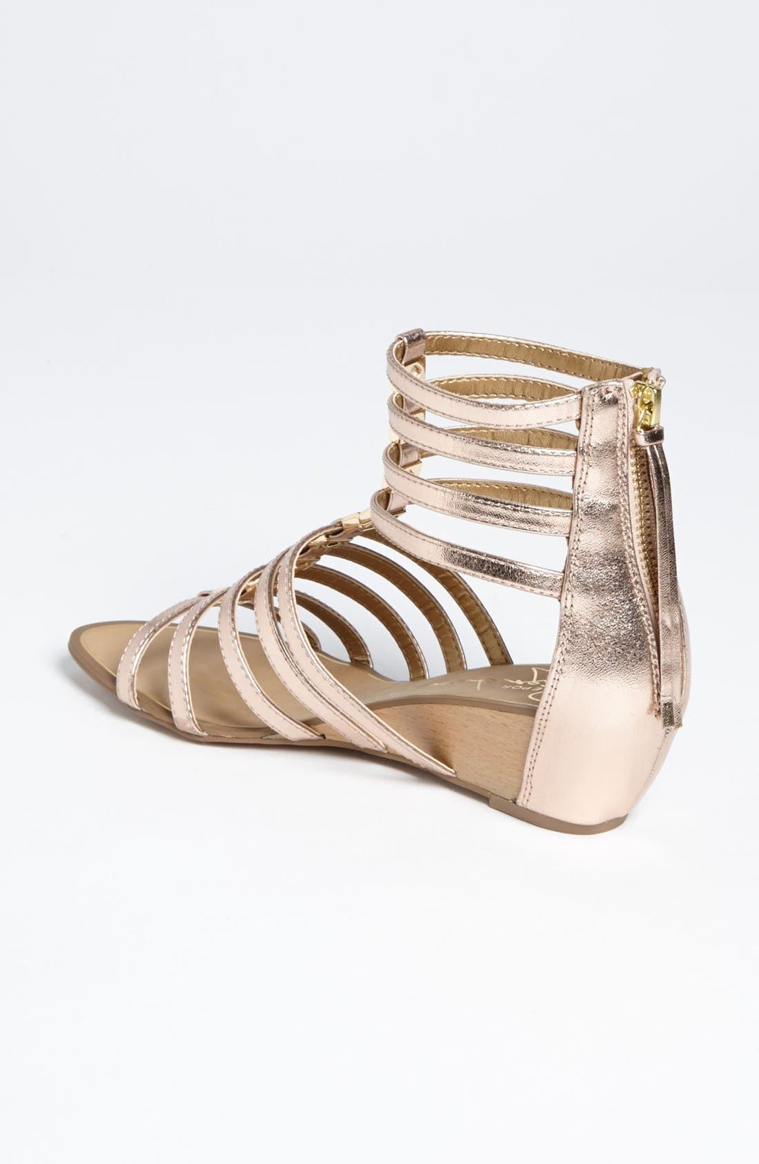 'Meliza' Sandal, Alternate, color, ROSE GOLD