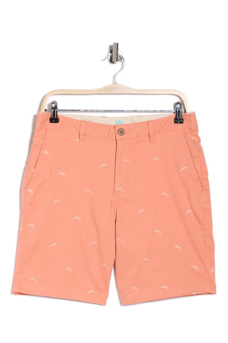 Boracay Citrus Splash 9-Inch Chino Shorts, Main, color, LIGHT BARCELONA