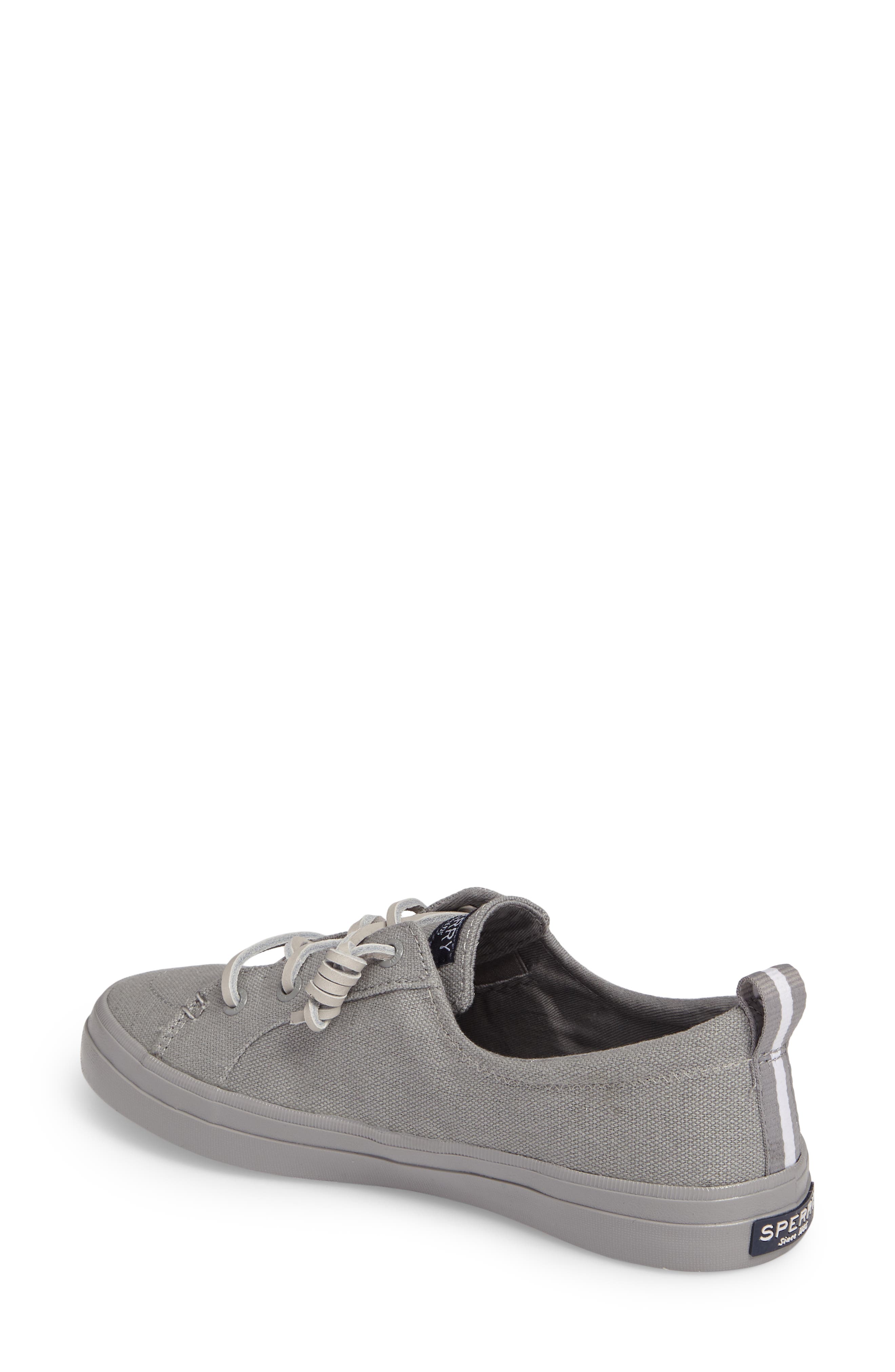 Crest Vibe Slip-On Sneaker, Alternate, color, MEDIUM GREY CANVAS