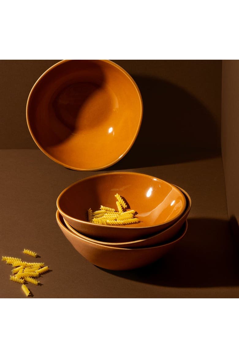 Stoneware Soup Plate, Main, color, Terracotta