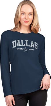 G-III 4HER BY CARL BANKS Women's G-III 4Her by Carl Banks  Navy Dallas Cowboys Best Play Long Sleeve T-Shirt