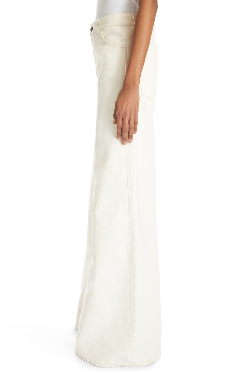 Chloé Recycled Cotton Blend Wide Leg Jeans, Alternate, color,