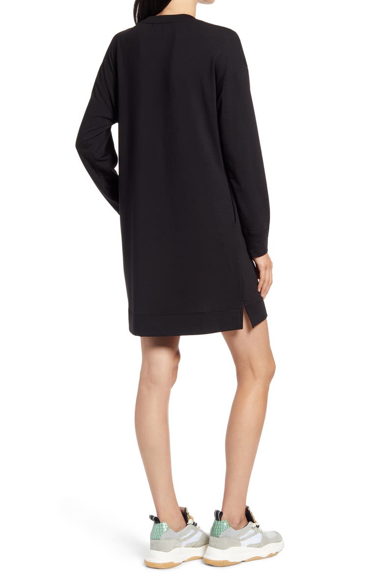 Socialite Long Sleeve Sweatshirt Minidress, Alternate, color,