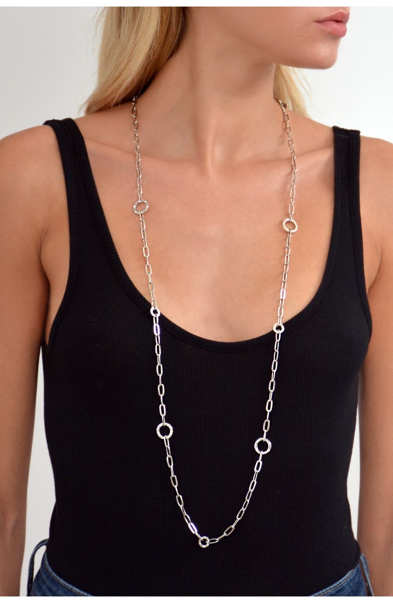 Liza Schwartz Sterling Silver Grand Long Chain Necklace, Alternate, color, 