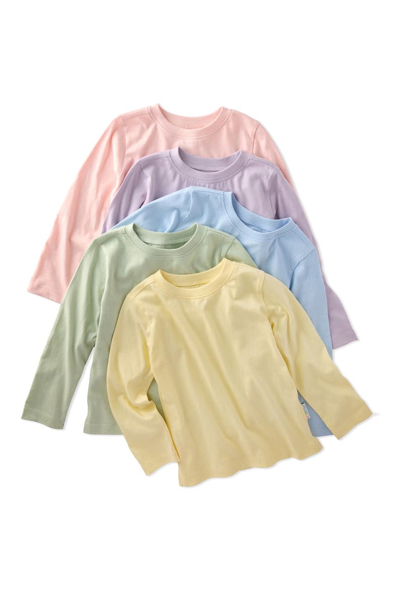 London 5-Pack Assorted Organic Cotton T-Shirts, Main, color, HAZE