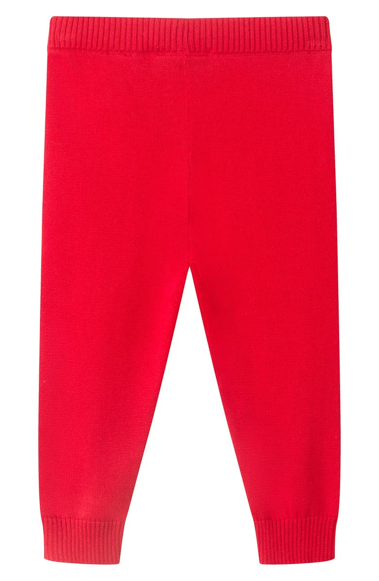 Andy & Evan Bow Sweater, Leggings & Headband Set, Alternate, color, Red Bows