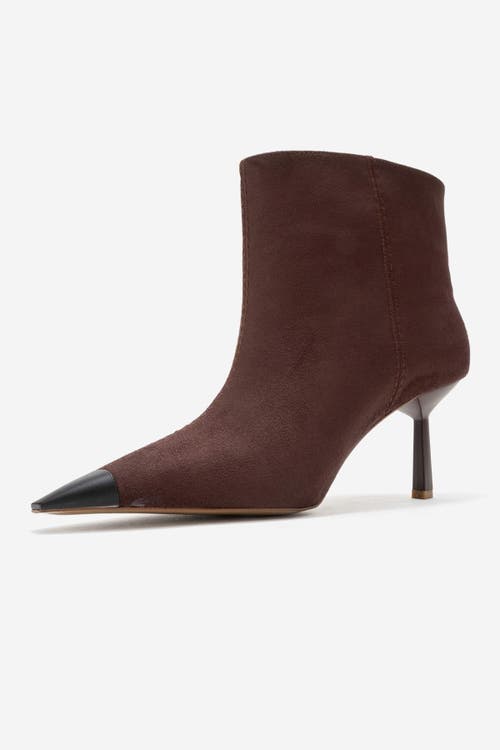 Prologue Shoes Rassel Pointed Toe Boot In Brown