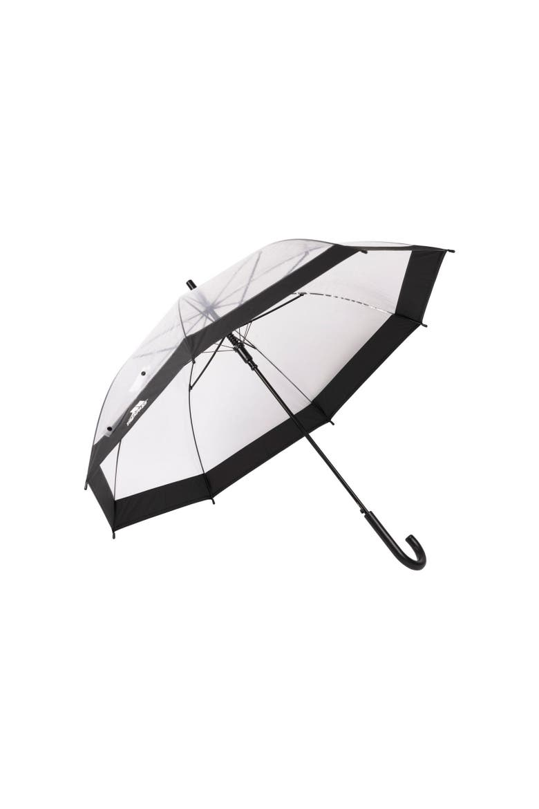 Gender Inclusive Rainfall Clear Poe Stick Umbrella, Main, color, Black