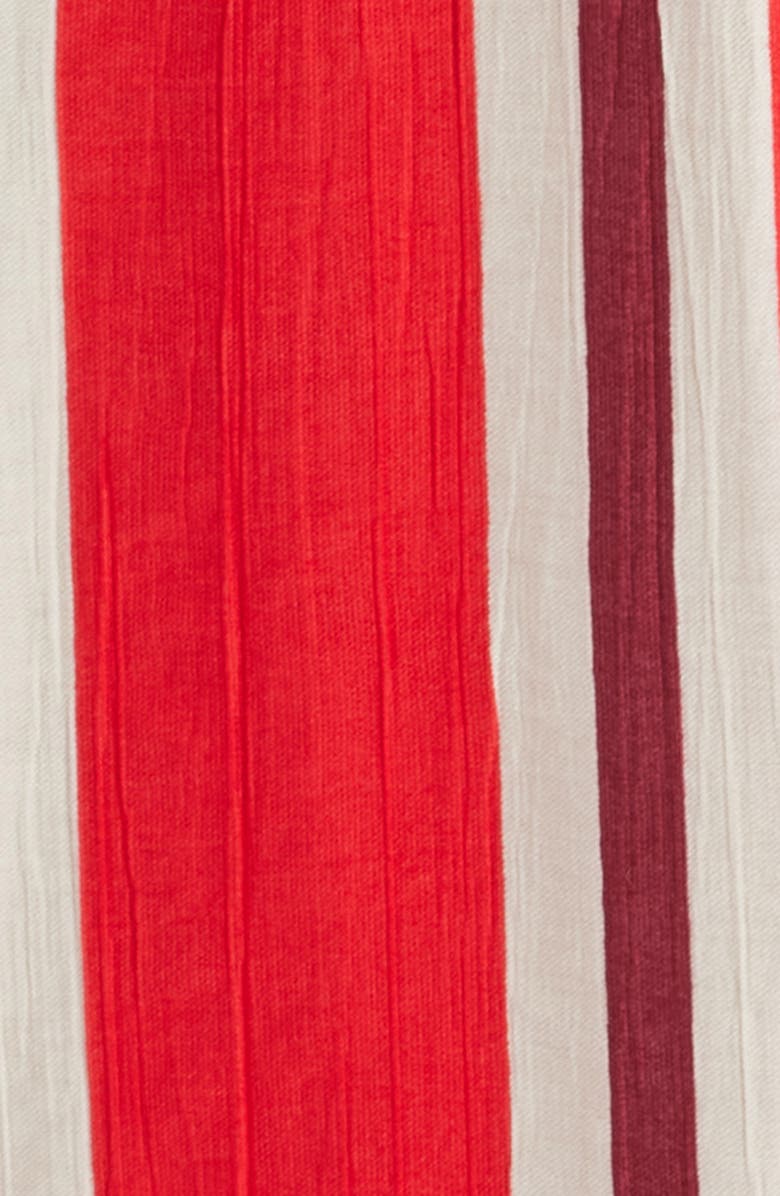 MANGO Striped Cutout Jumpsuit, Alternate, color, Red