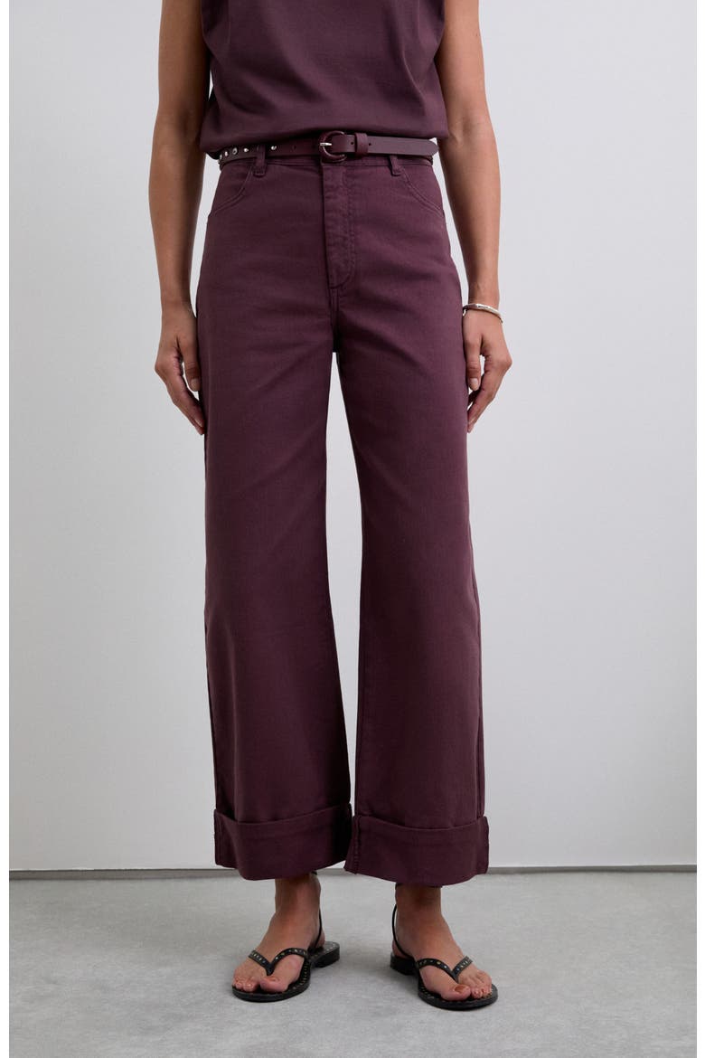 Folded Denim Pant, Main, color, Purple