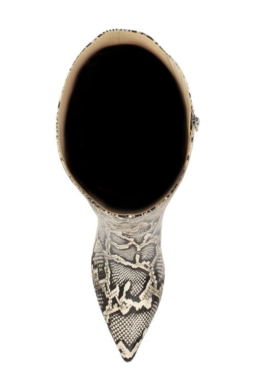 Nine West Cook Pointed Toe Knee High Boot In Animal Print