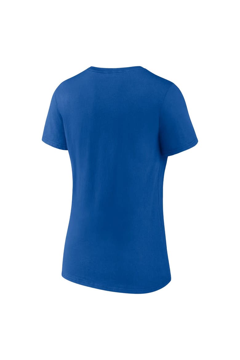 Women's Fanatics Branded  Royal Los Angeles Dodgers 2023 Postseason Locker Room V-Neck T-Shirt, Alternate, color, Royal