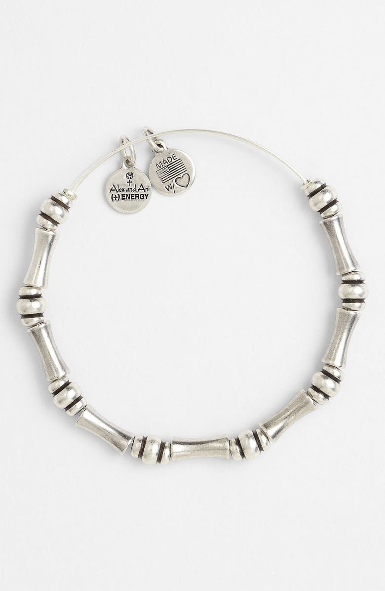 Alex and Ani 'Bamboo Motif' Expandable Wire Bracelet, Alternate, color,