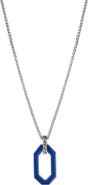 Degs & Sal Men's Ovale Pendant Necklace