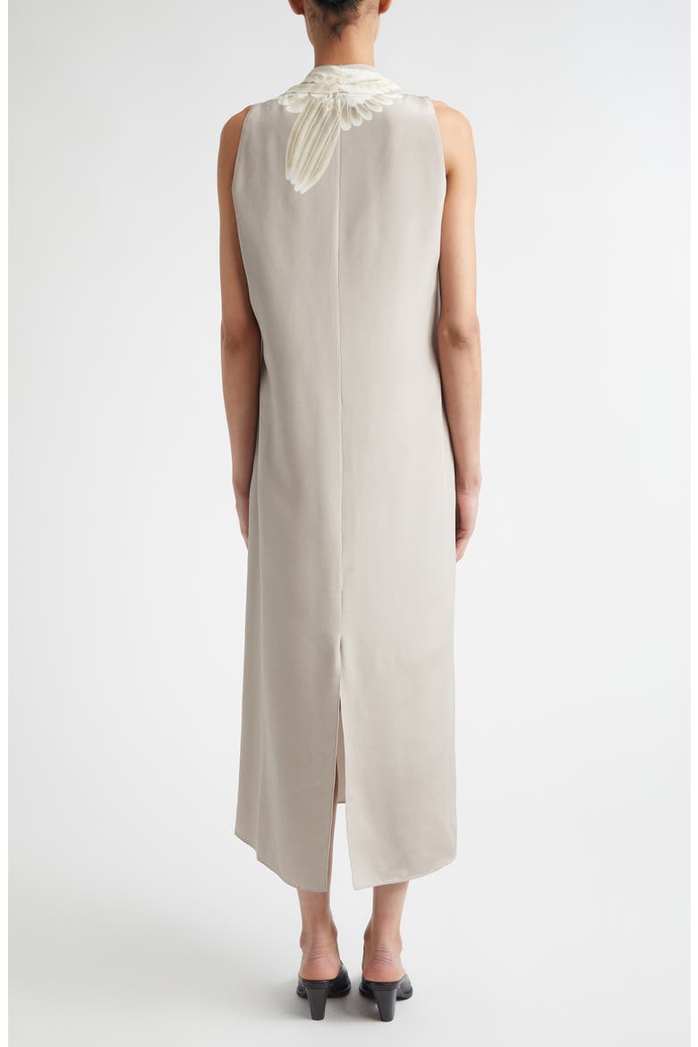 Baker Silk Shift Dress, Alternate, color, TAHINI GOOSE
