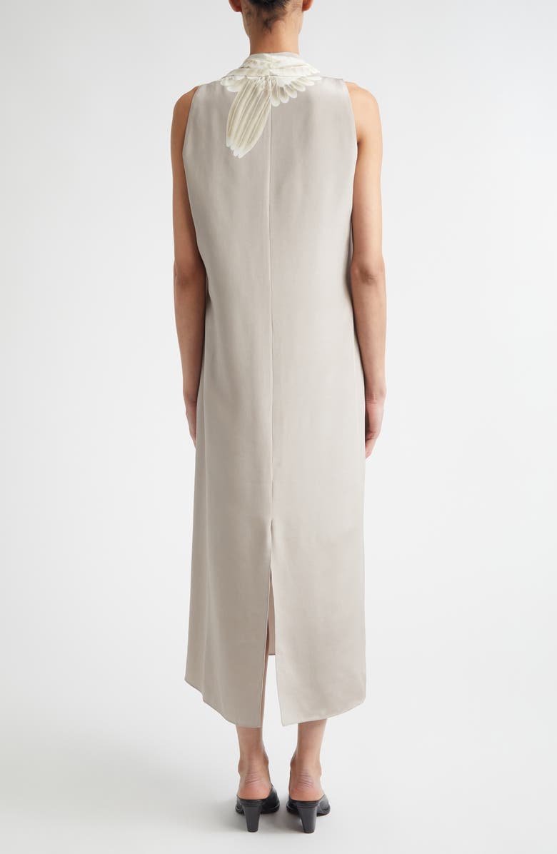 Altuzarra Baker Silk Shift Dress, Alternate, color, Tahini Goose