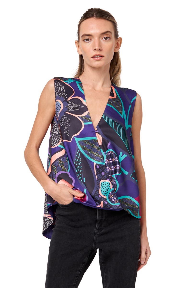 CIEBON Kristi Patterned Shell, Alternate, color, Purple Multi