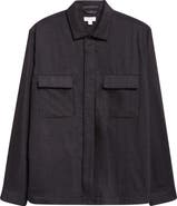 Sunspel Stretch Virgin Wool & Cashmere Flannel Overshirt