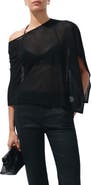 MANGO Asymmetrical Knitted Cape
