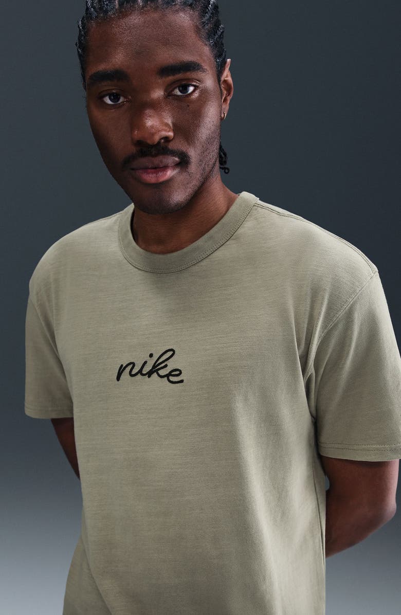 Nike Script Graphic T-Shirt, Alternate, color, Light Army
