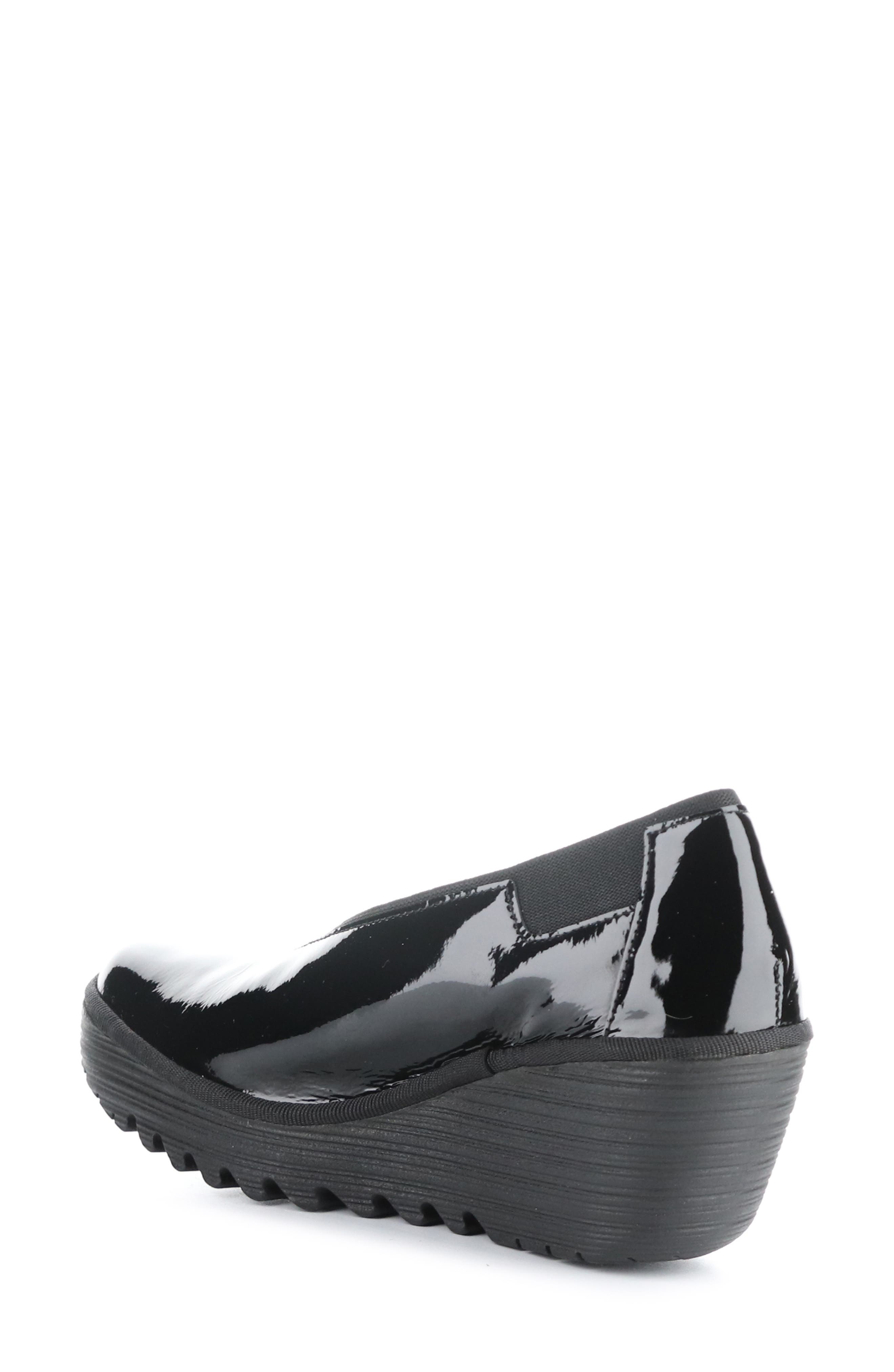 Yoza Wedge Ballet Shoe, Alternate, color, BLACK