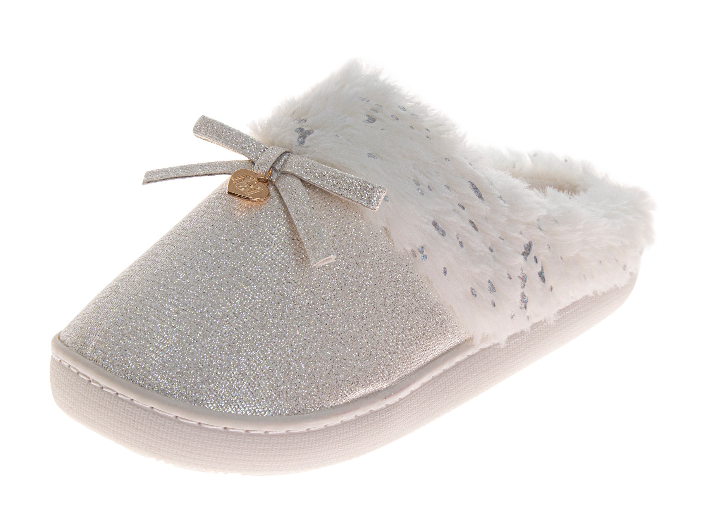 BADGLEY MISCHKA Womens Faux Fur Slippers, Main, color, 